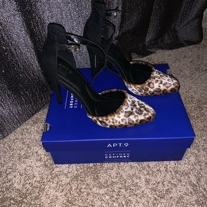 Leopard print heels
